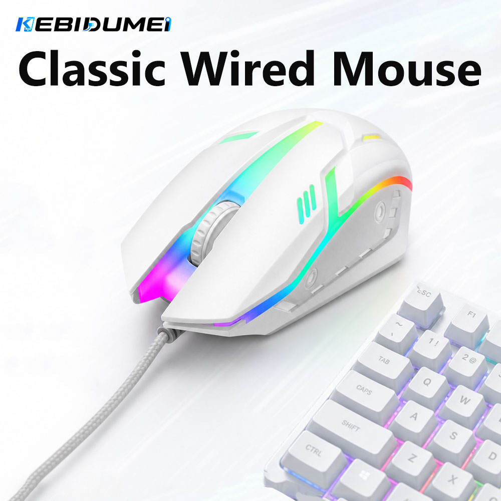 Laptop Electronics Accessories - Mysz przewodowa USB KEBIDUMEI Classic z