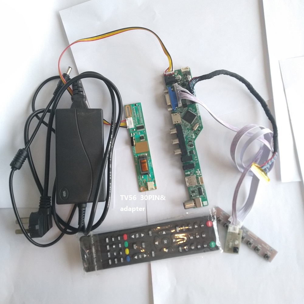 Hdmi Vga Adapter - Zestaw płyty kontrolera TV56 z zasilaczem