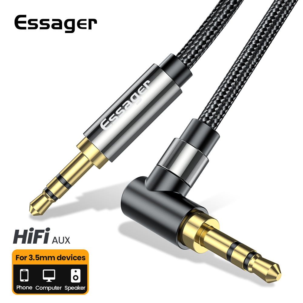 Laptop Accessories Headphones - Essager Przedłużacz Aux 3,5 mm Jack