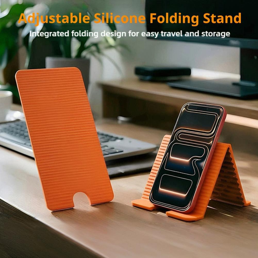 Laptop Ergonomic Accessories - Elastyczny, składany silikonowy uchwyt na telefon