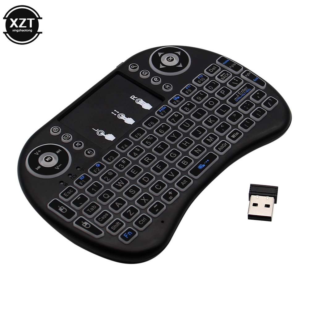 Mini Wireless Mouse - Podświetlany angielski rosyjski francuski hiszpański portugalski