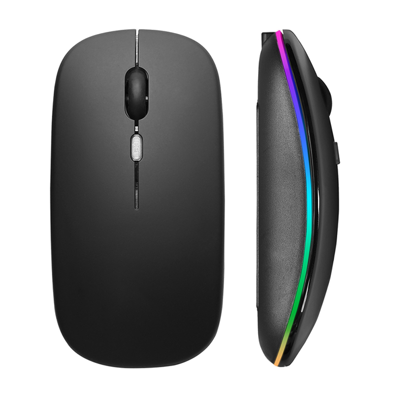 Mini Wireless Mouse - Mysz bezprzewodowa RGB, ładowalna, USB 2.4GHz,