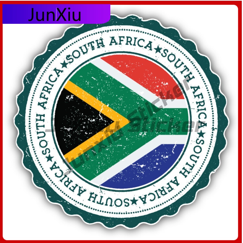 Laptop Accessories South Africa - Naklejka z flagą Republiki Południowej Afryki,