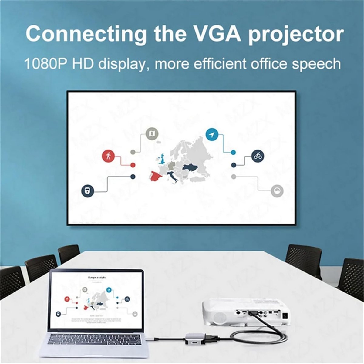Hdmi Vga Adapter - Stacja dokująca A14E USB C, adapter