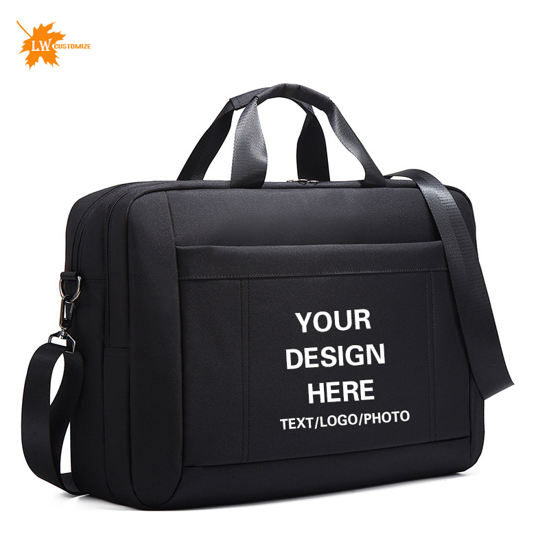 Laptop Accessories Name - Torba męska z własnym zdjęciem i