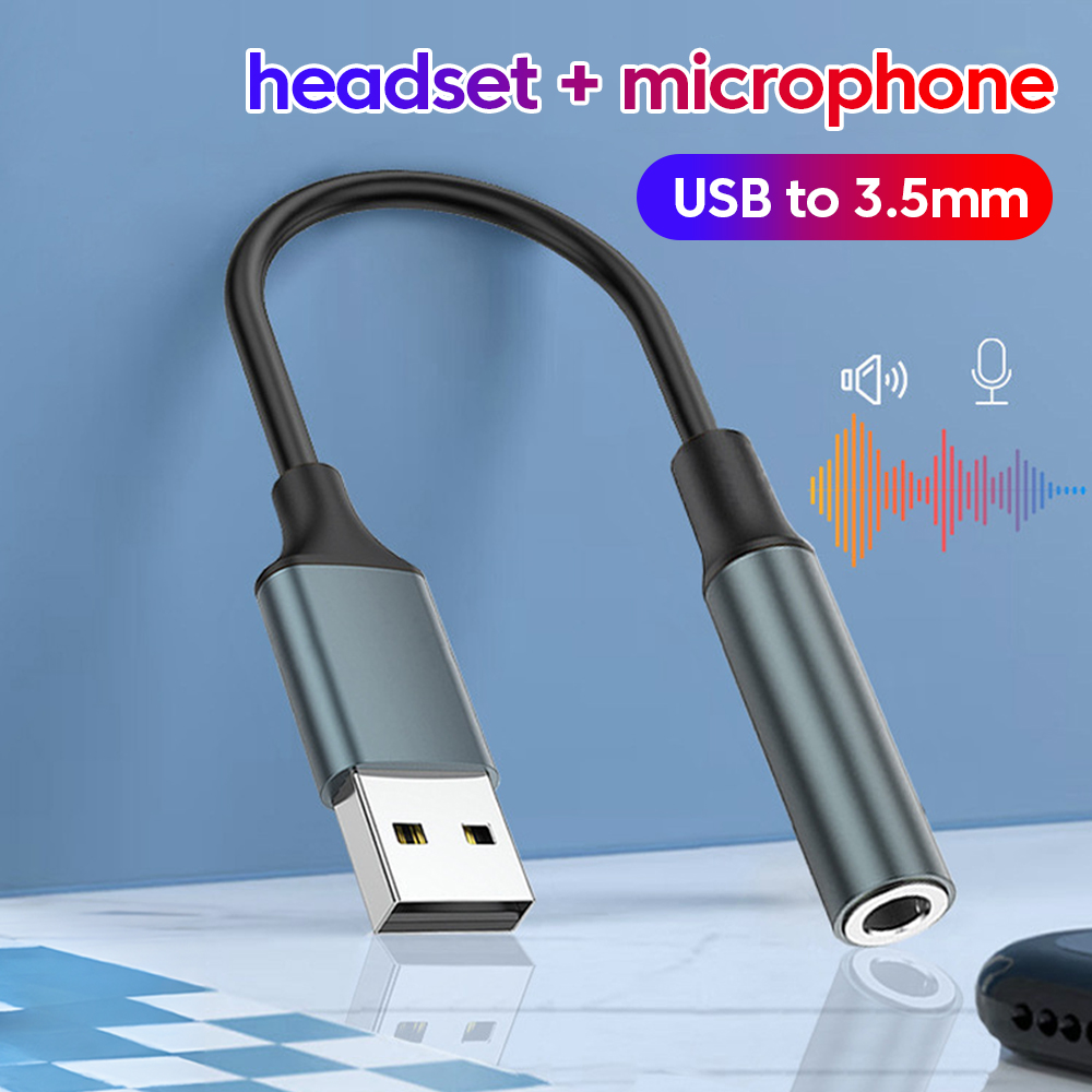 Laptop Accessories Headphones - Adapter USB na gniazdo audio 3,5