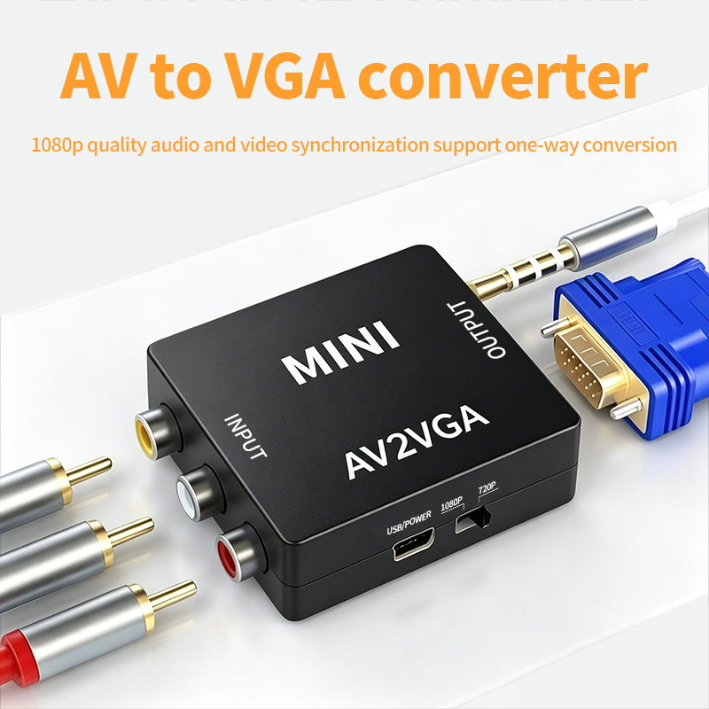 Hdmi Vga Adapter - Konwerter AV na VGA 1080P, Adapter