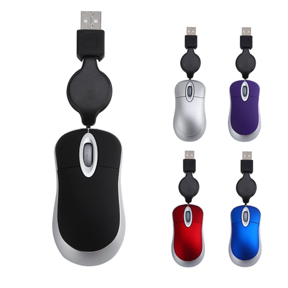Laptop Electronics Accessories - Przenośna Optyczna Mini Myszka z Wysuwanym