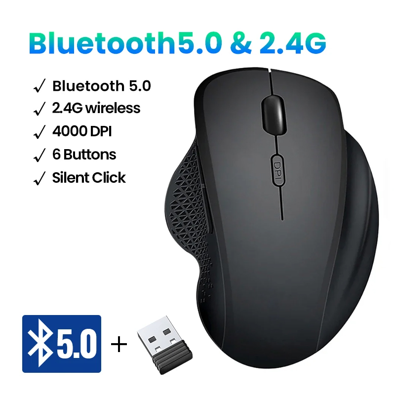 Laptop Electronics Accessories - Mysz bezprzewodowa akumulatorowa mysz Bluetooth 1600