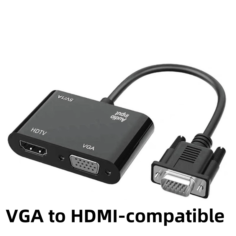 Hdmi Vga Adapter - Adapter wyświetlacza VGA (Host) na VGA/HDMI