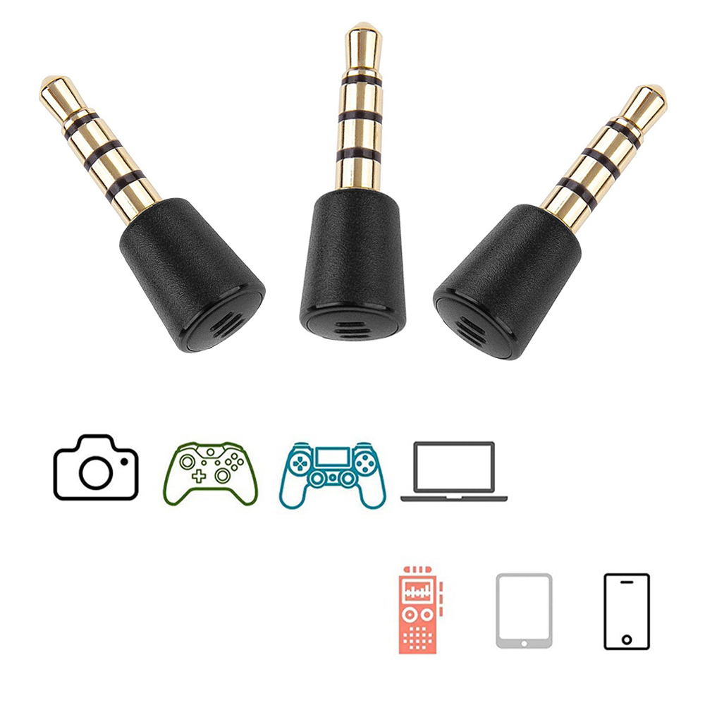 Laptop Accessories Headphones - 3 szt. Mikrofon 3,5 mm metalowa