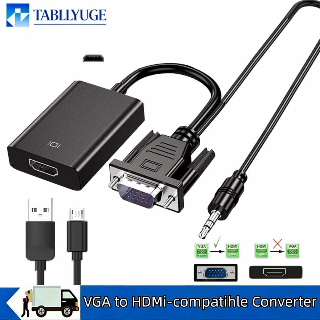 Hdmi Vga Adapter - Adapter VGA na HDMI kompatybilny z