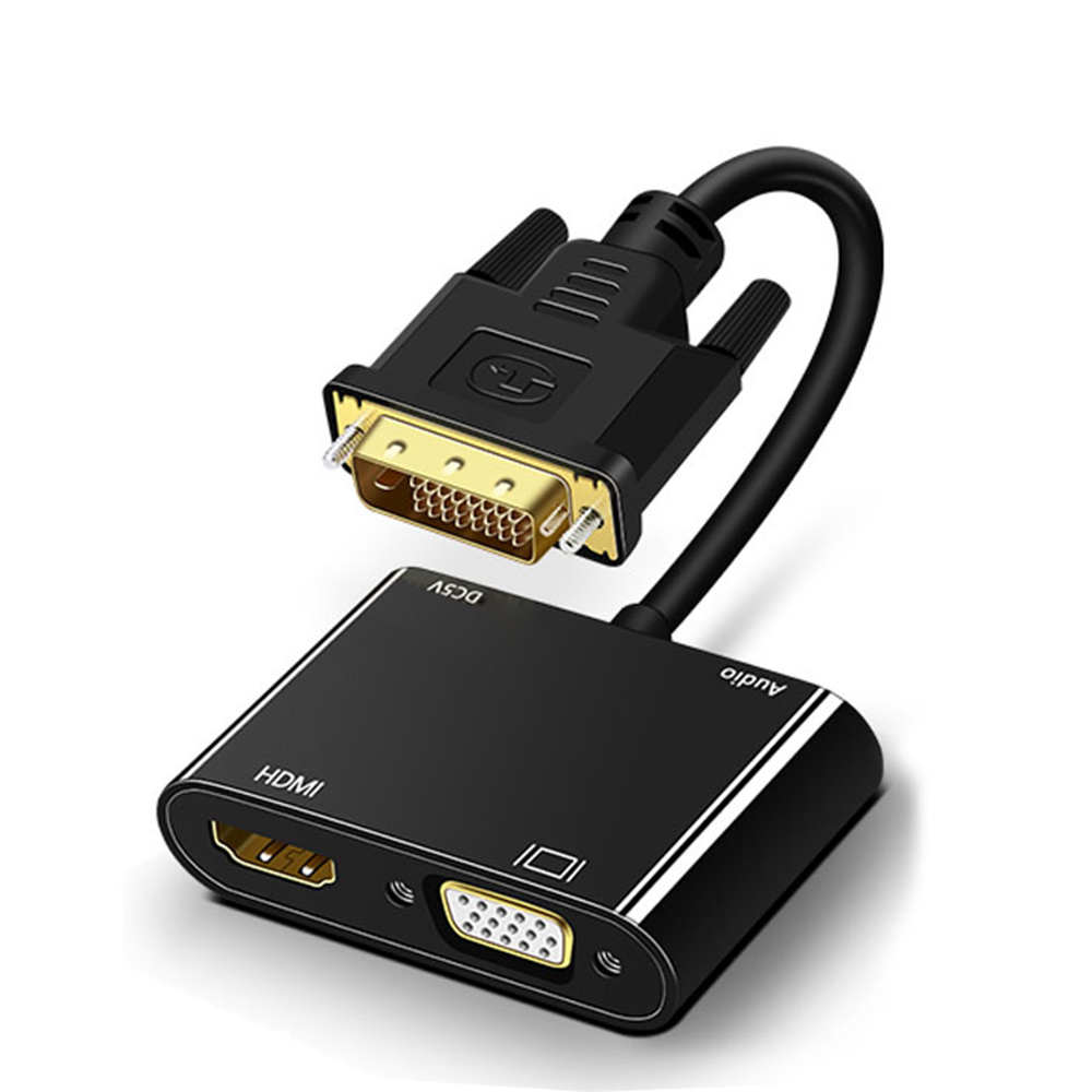Hdmi Vga Adapter - Konwerter rozdzielacza DVI na VGA HDMI