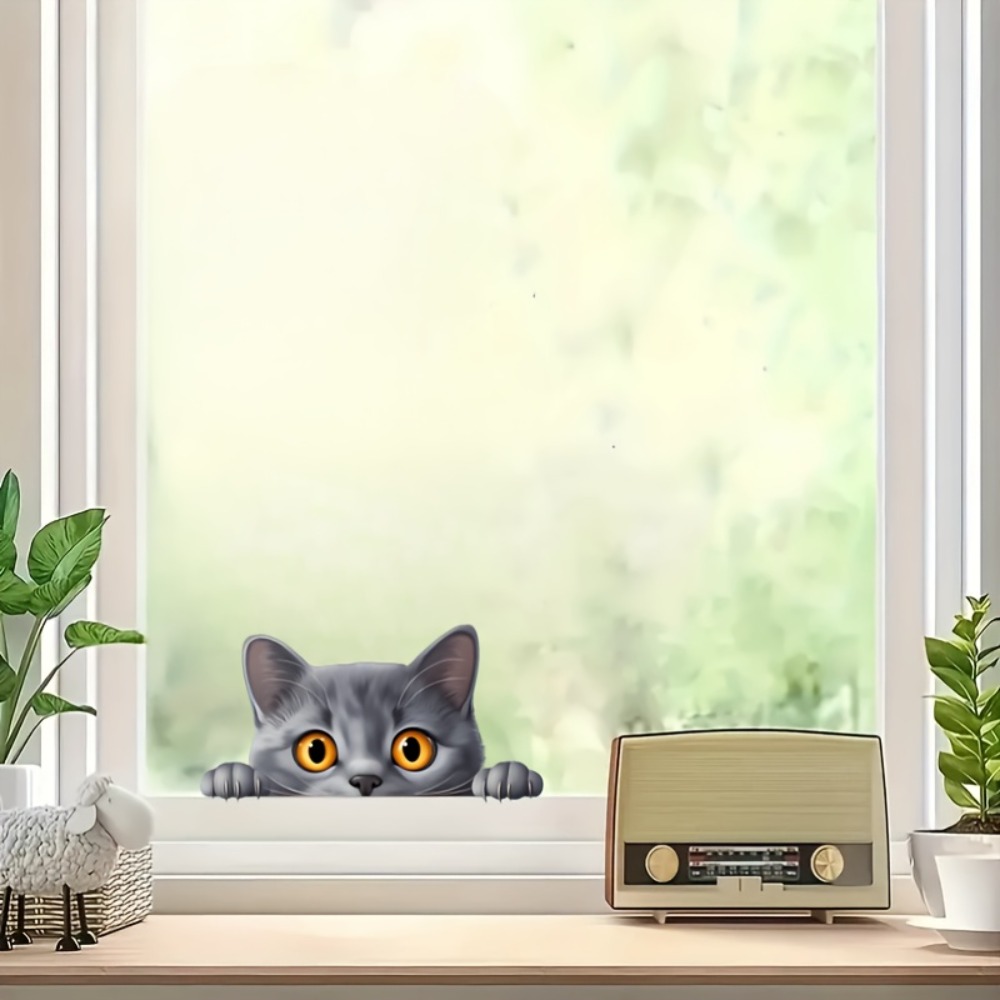 Mały szary kot, urocza naklejk – Laptop Unique Accessories recenzja i cena