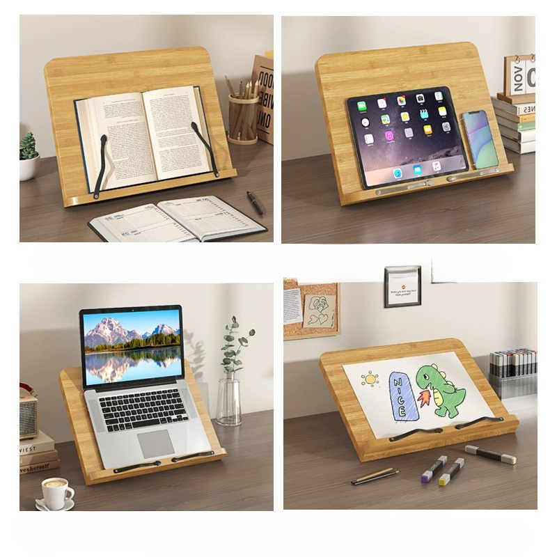 Drewniany stojak na książki, w – Laptop Ergonomic Accessories recenzja i cena