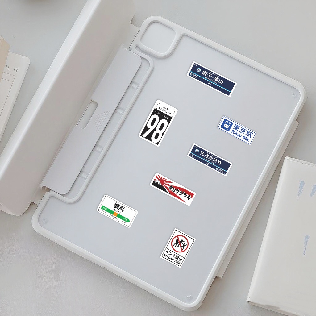60 szt. Japońskie naklejki z l – Laptop Accessories Name recenzja i cena