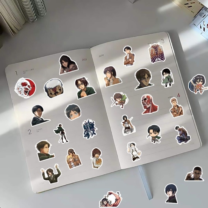 60 szt. Naklejek Anime Atak Ty – Laptop Accessory recenzja i cena