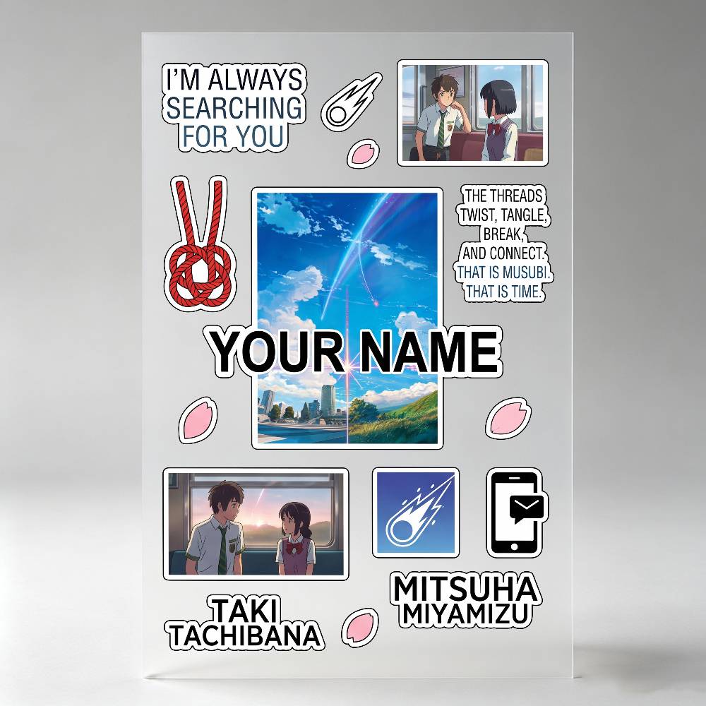 Naklejki Anime Your Name Mitsu – Laptop Accessories Name recenzja i cena