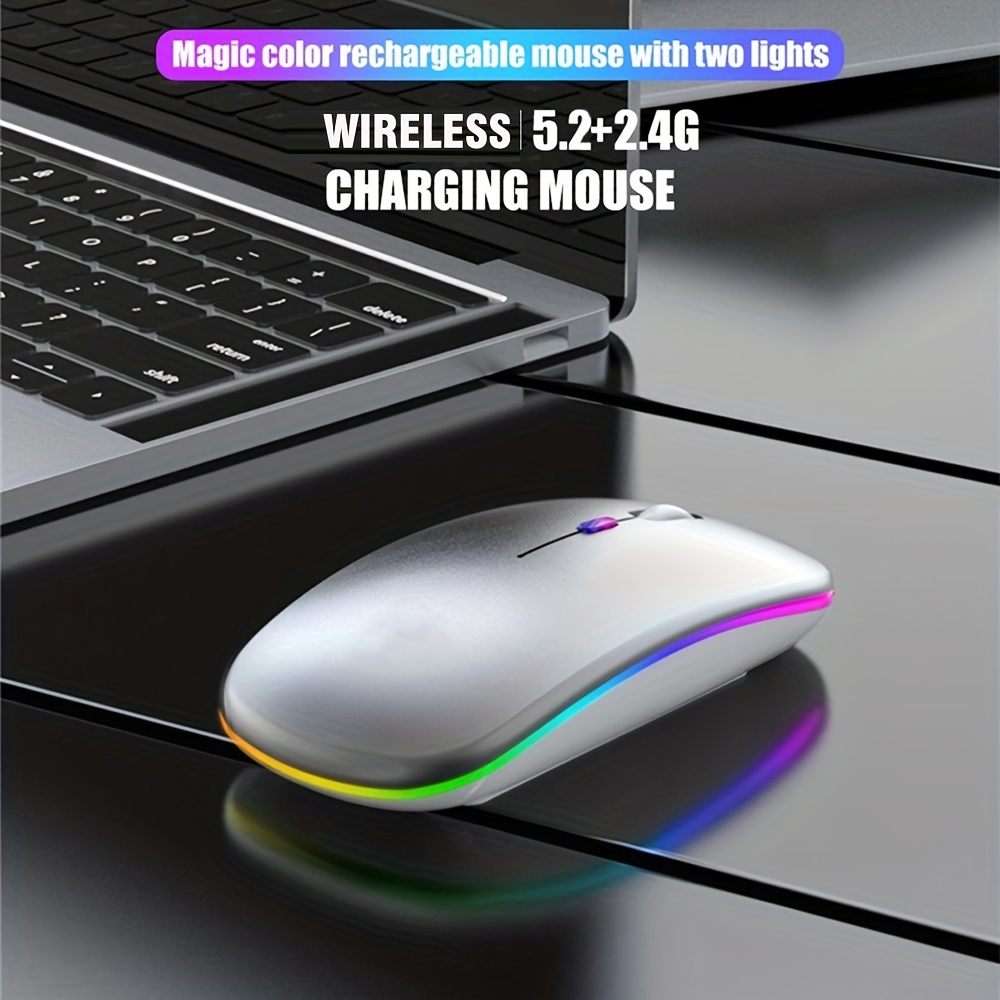 Mysz bezprzewodowa RGB, ładowa – Mini Wireless Mouse recenzja i cena